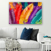 Quadro Decorativo em Vidro Temperado Multicolor 50x70cm - Arte Moderna para Parede