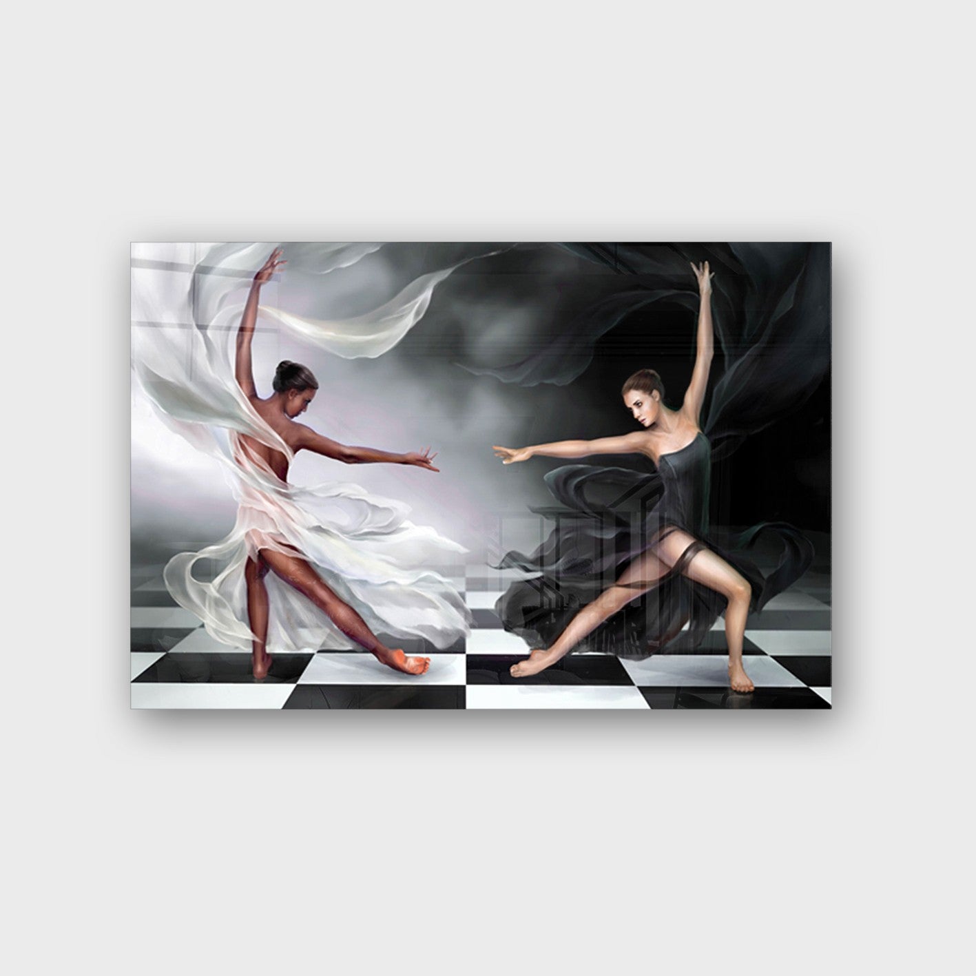 Quadro Decorativo em Vidro Temperado Multicolor 50x70cm - Arte Moderna para Transformar o Seu Espaço