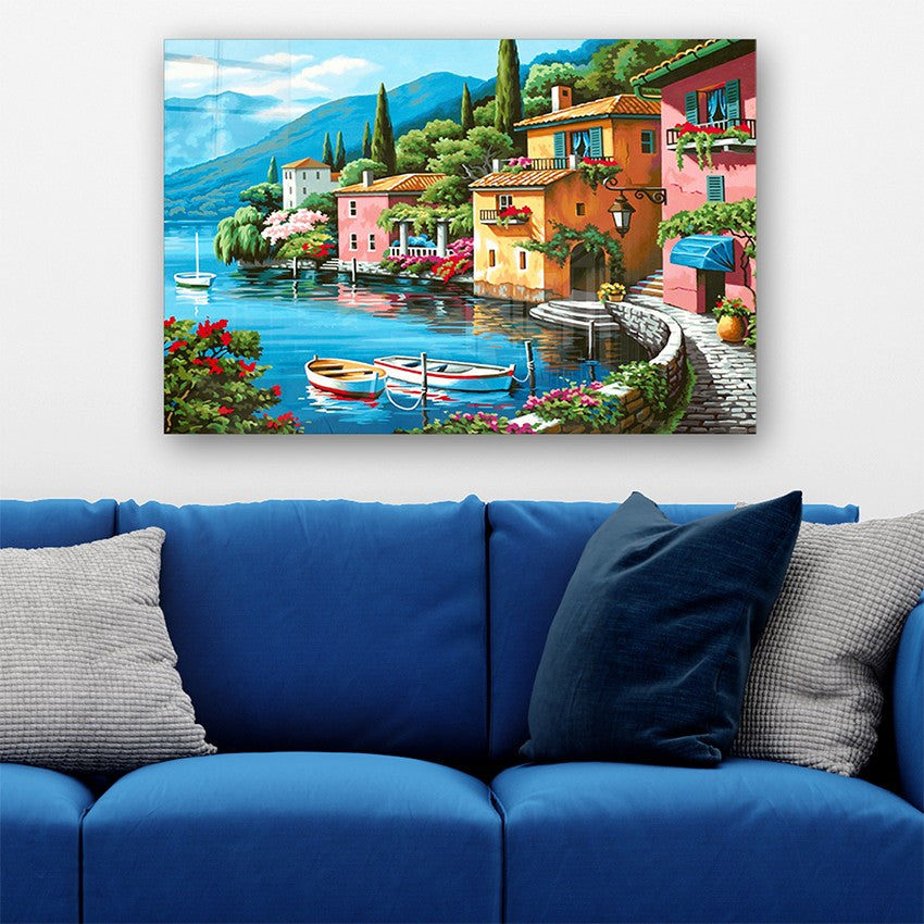 Quadro Decorativo em Vidro Temperado Multicolor 40x60cm - Arte Moderna para Transformar o Seu Espaço