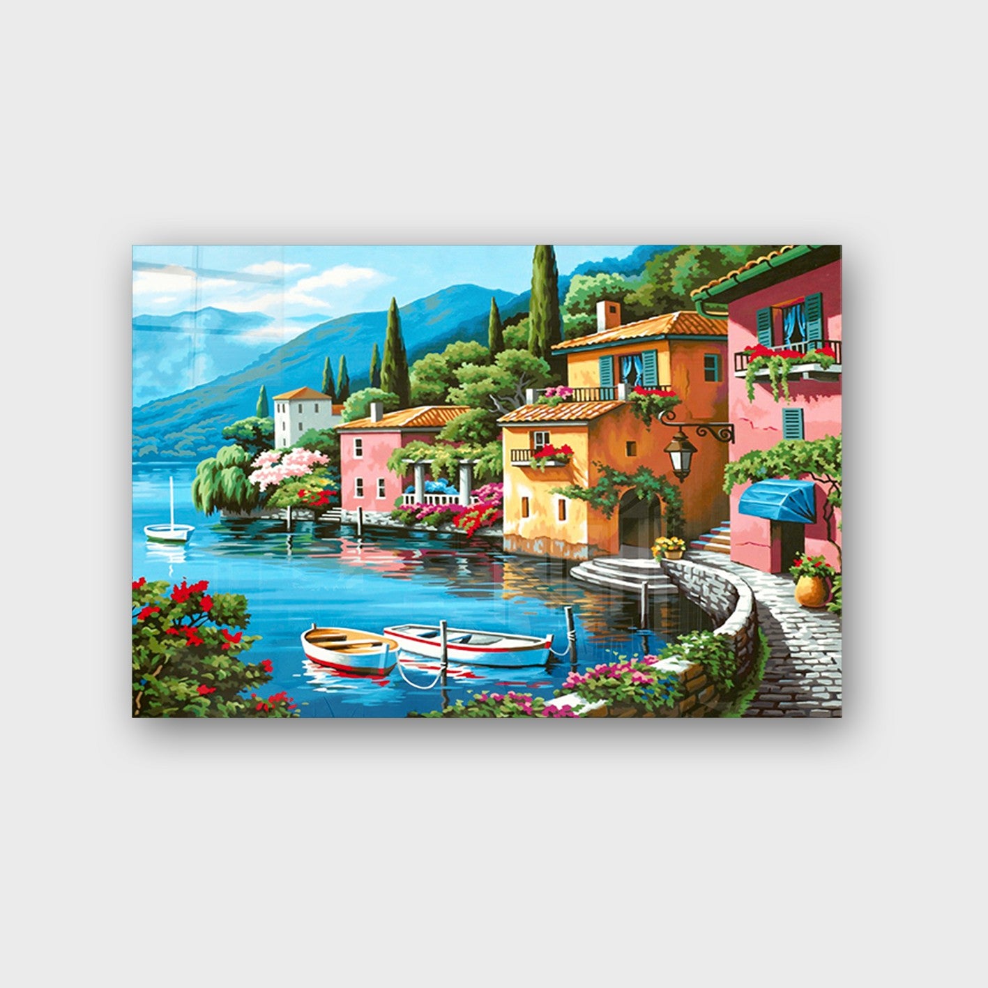 Quadro Decorativo em Vidro Temperado Multicolor 40x60cm - Arte Moderna para Transformar o Seu Espaço