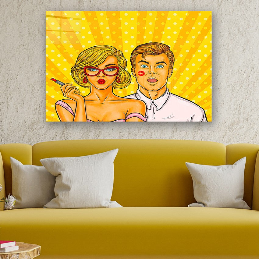 Arte em Vidro Temperado Multicolor 70x100cm - Pintura Decorativa de Luxo para Parede