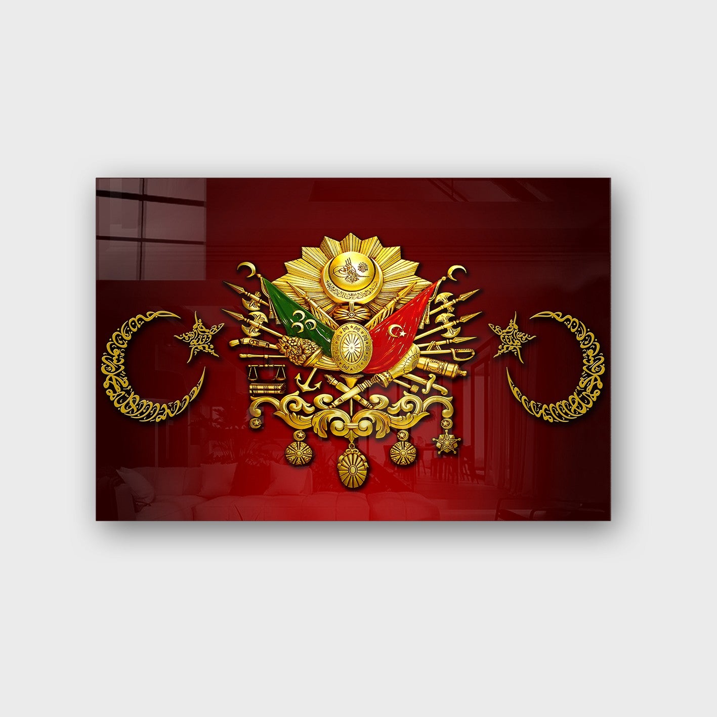 Arte em Vidro Temperado Multicolor 70x100cm - Pintura Decorativa de Luxo para Parede