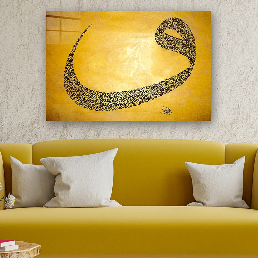 Quadro Decorativo em Vidro Temperado Multicolor 40x60cm - Arte Moderna para Parede