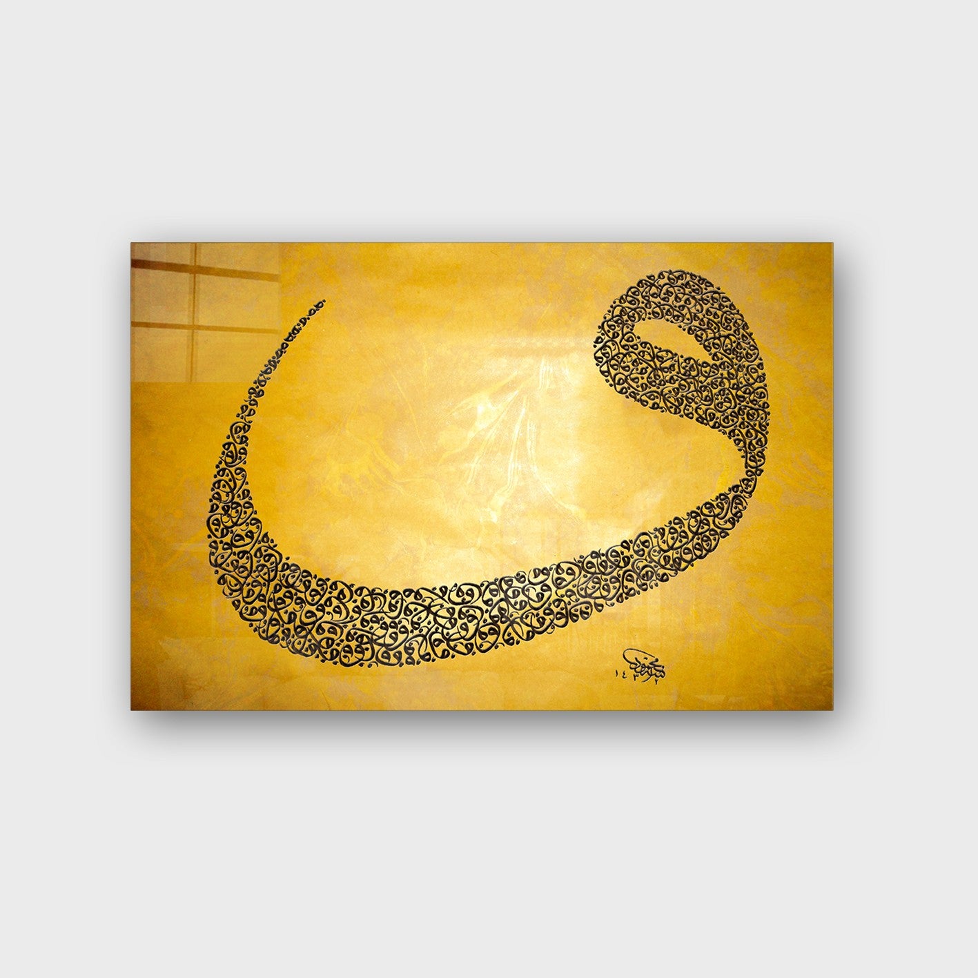 Arte em Vidro Temperado Multicolor 70x100cm - Pintura Decorativa de Luxo para Parede
