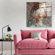 Arte em Vidro Temperado Multicolor 50x50cm - Pintura Decorativa Premium de 4mm