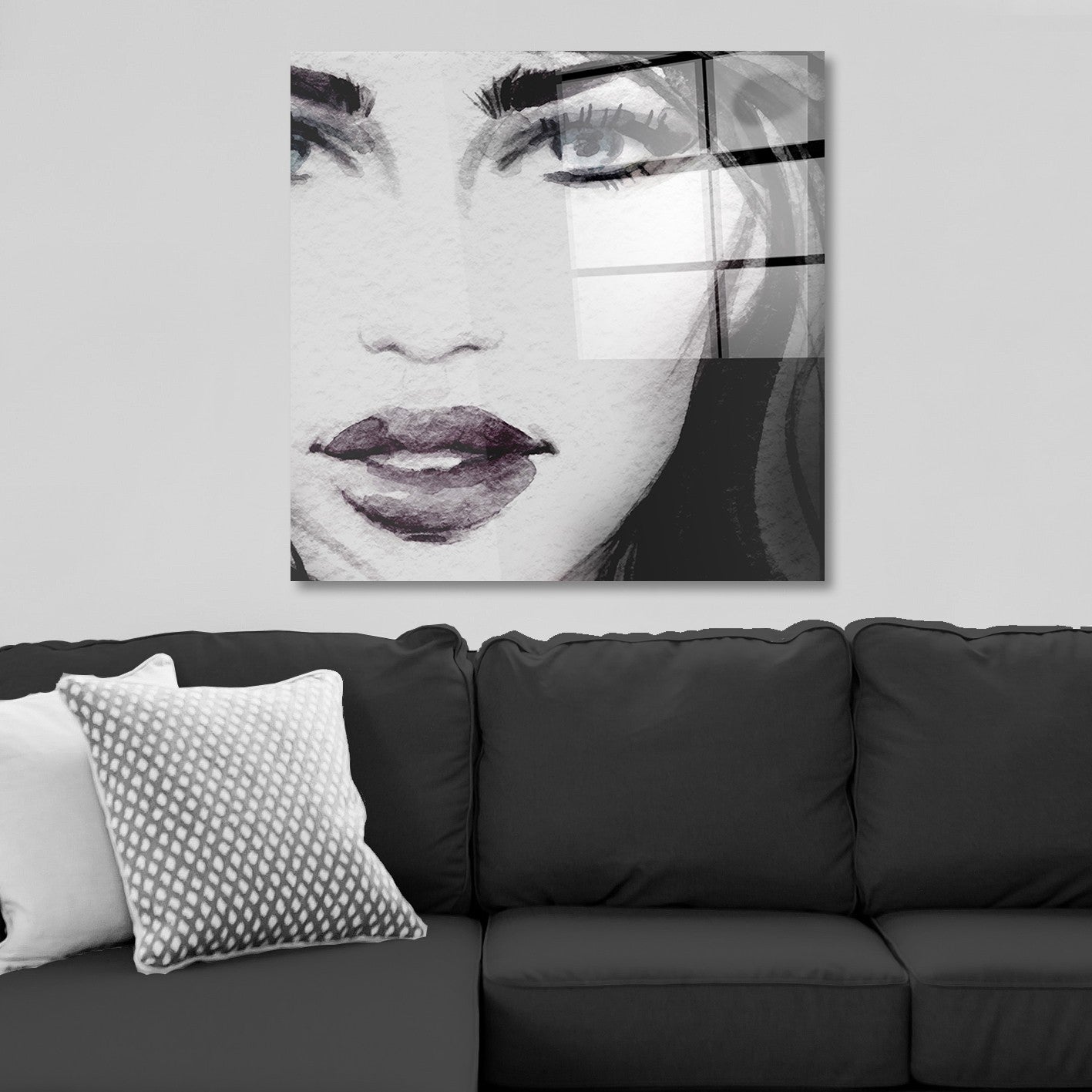 Quadro Decorativo em Vidro Temperado Multicolor 70x70cm - Arte Moderna para Parede