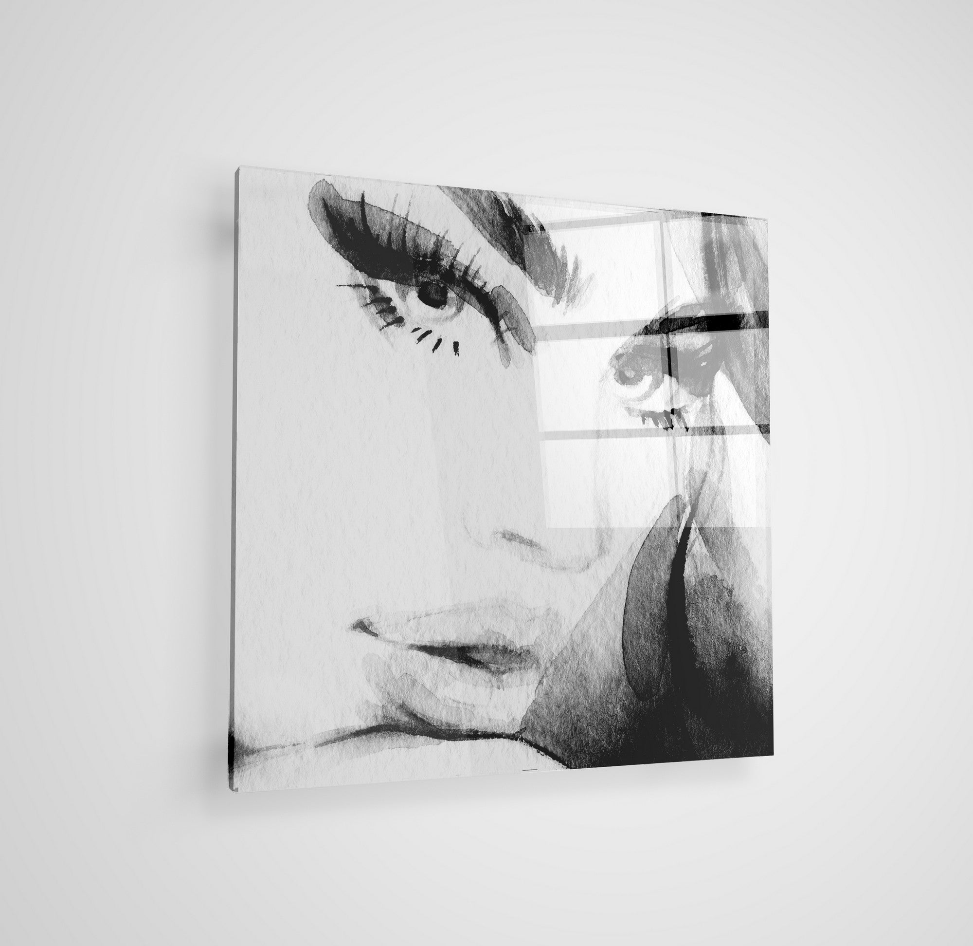 Quadro Decorativo em Vidro Temperado Multicolor 70x70cm - Arte Moderna para Parede