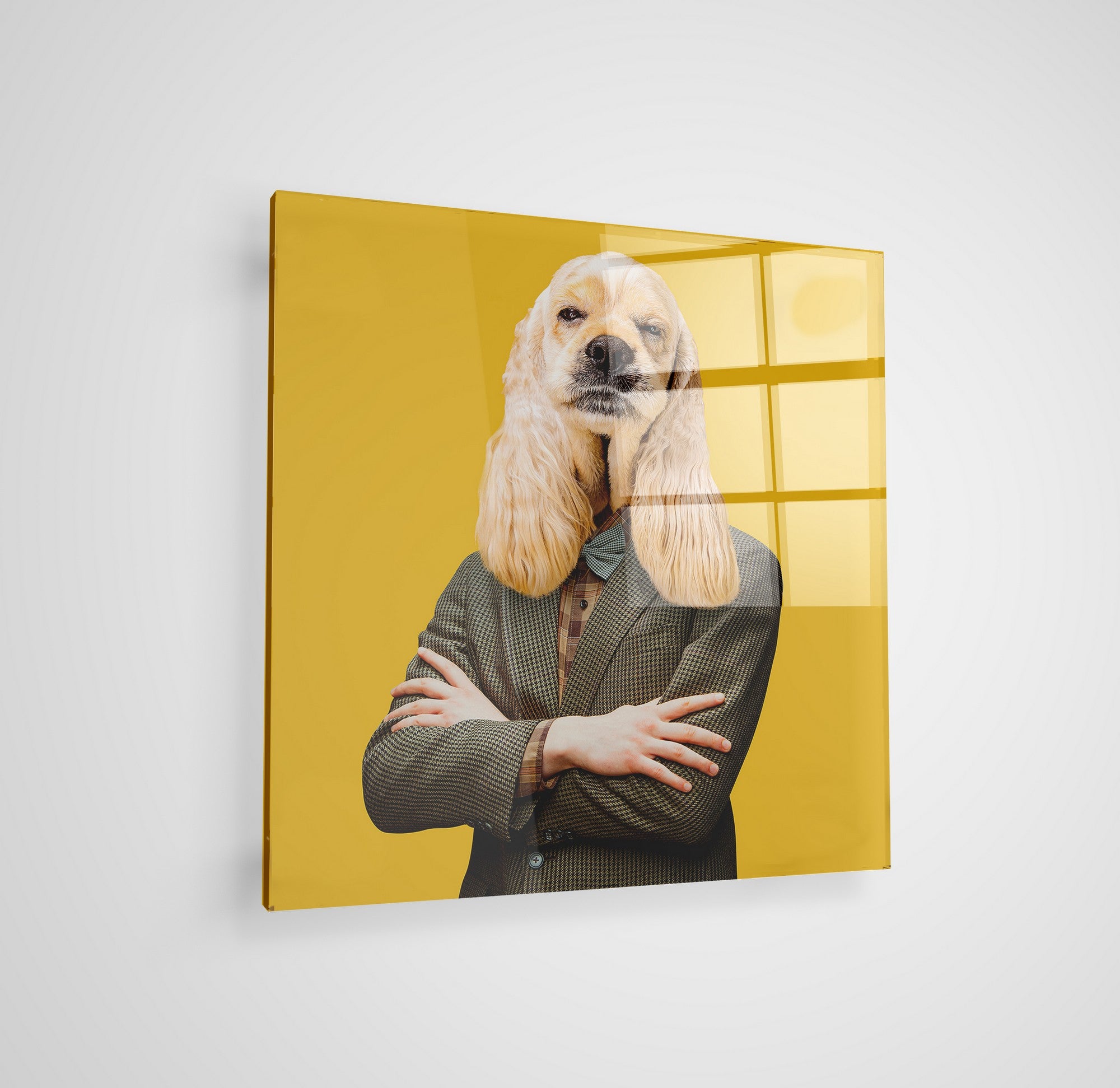 Arte em Vidro Temperado Multicolor 50x50cm - Pintura Decorativa Premium de 4mm