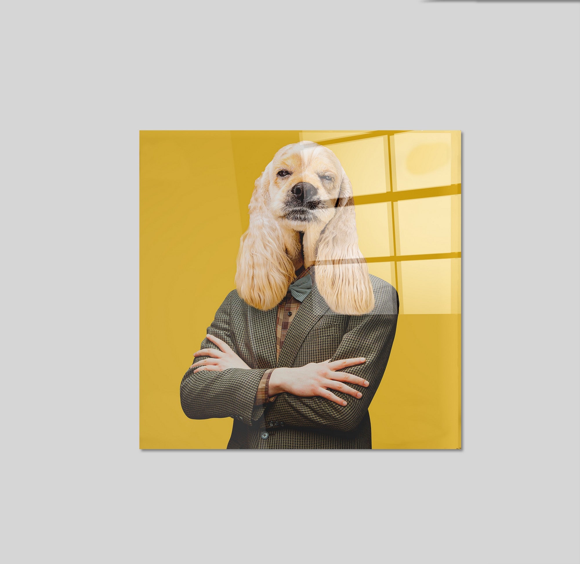 Quadro Decorativo em Vidro Temperado Multicolor 70x70cm - Arte Moderna para Parede