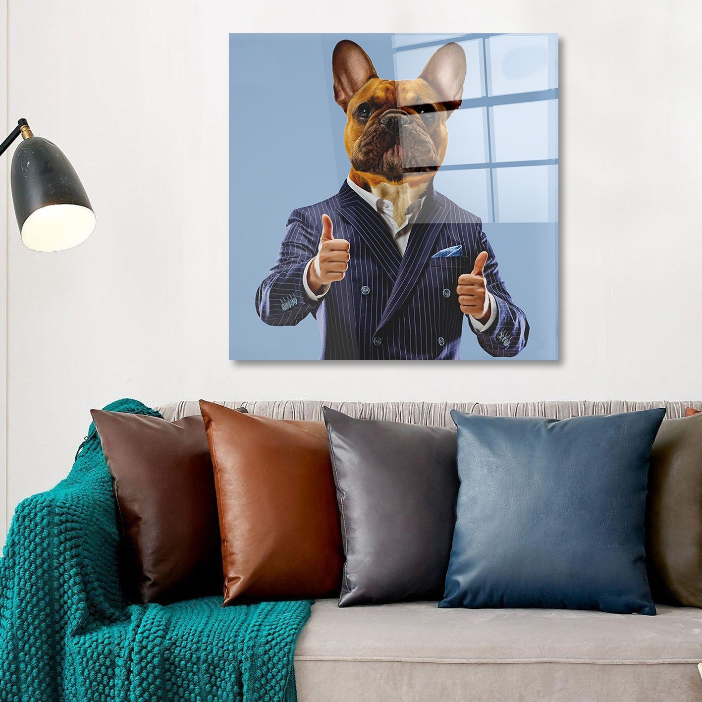 Arte em Vidro Temperado Multicolor 70x70cm - Pintura Decorativa de Alta Qualidade