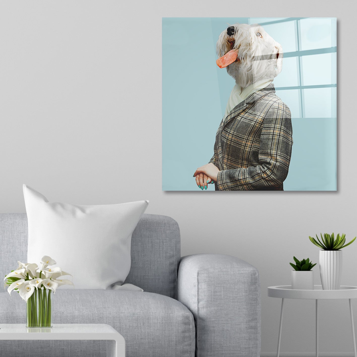 Arte em Vidro Temperado Multicolor 50x50cm - Pintura Decorativa Premium de 4mm