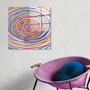 Arte em Vidro Temperado Multicolor 70x70cm - Pintura Decorativa de Alta Qualidade