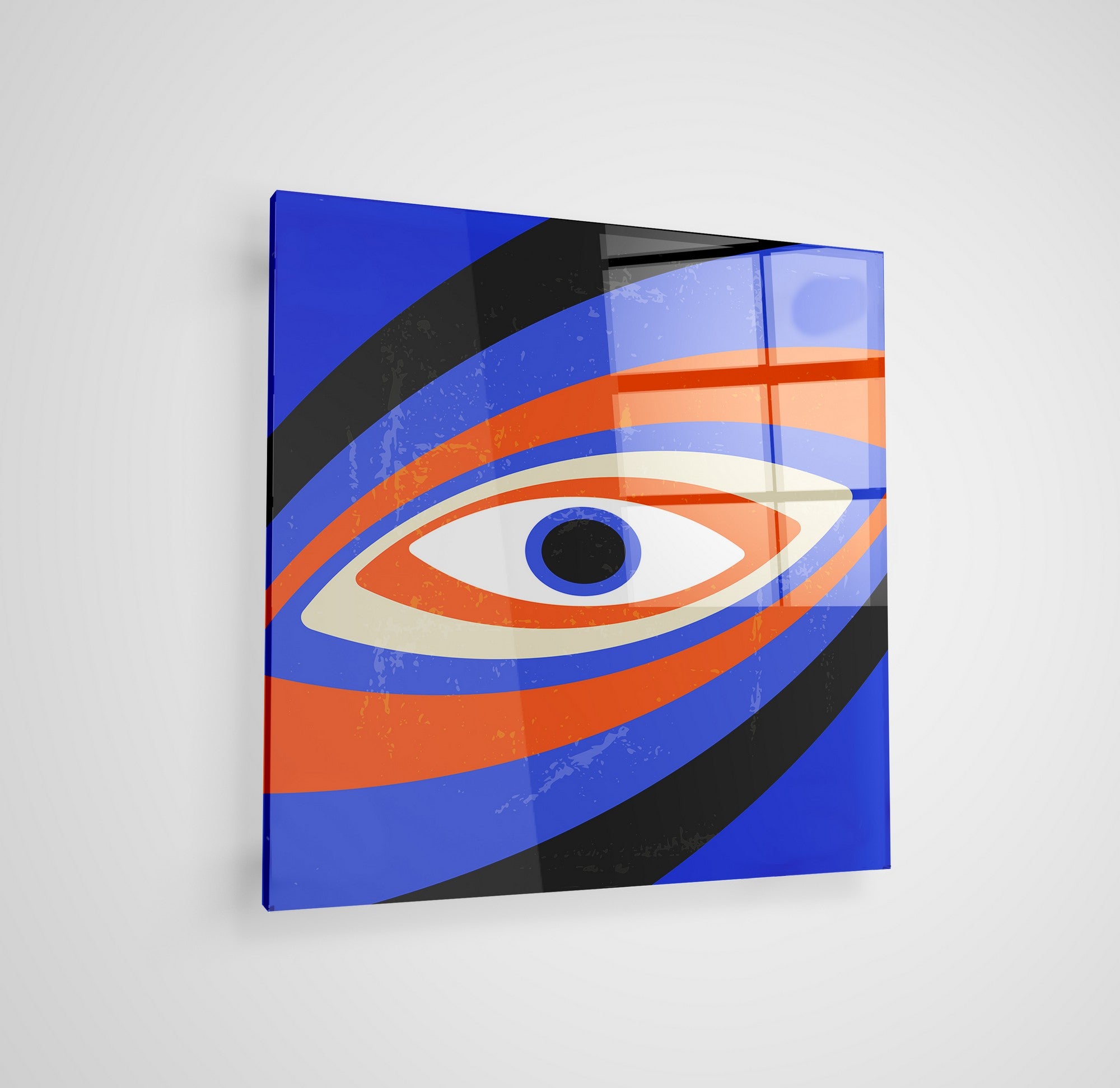 Arte em Vidro Temperado Multicolor 50x50cm - Pintura Decorativa de Alta Qualidade