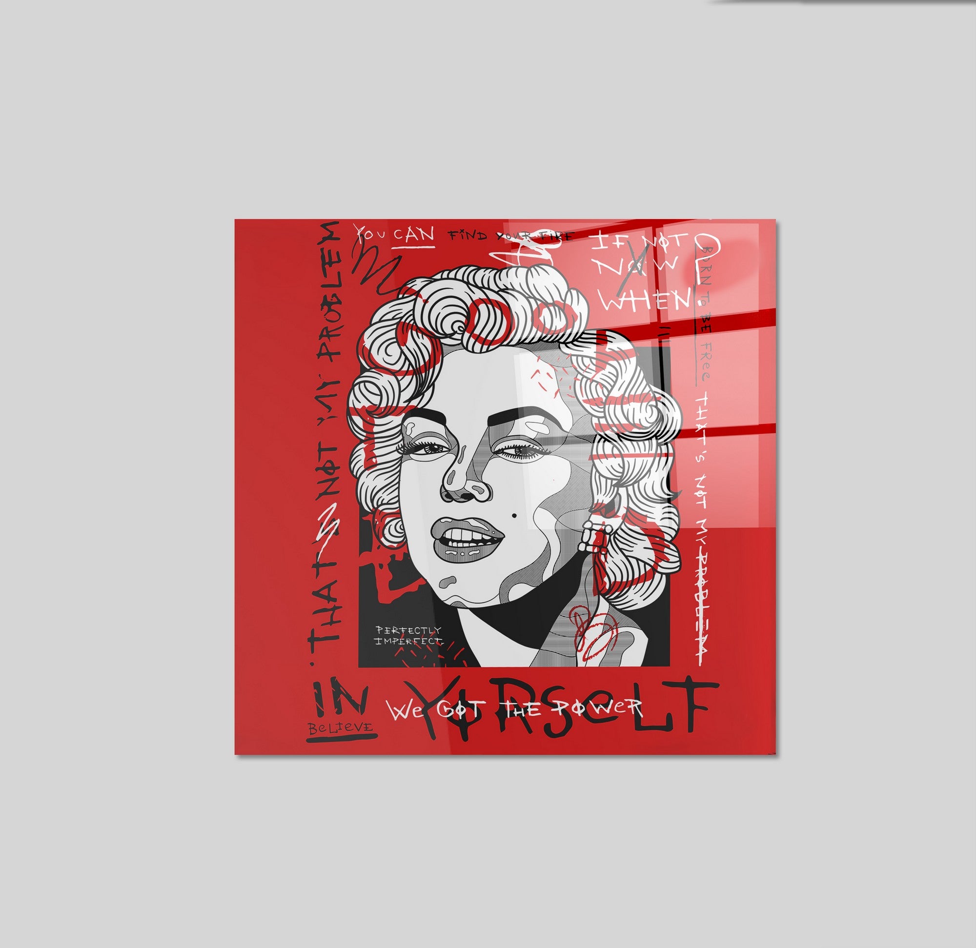 Arte em Vidro Temperado Multicolor 70x70cm - Pintura Decorativa de Alta Qualidade