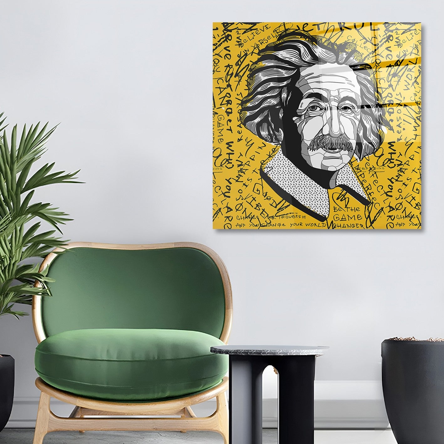 Arte em Vidro Temperado Multicolor 70x70cm - Pintura Decorativa de Alta Qualidade