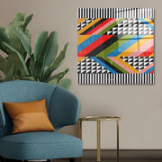 Arte em Vidro Temperado Multicolor 50x50cm - Pintura Decorativa de Alta Qualidade