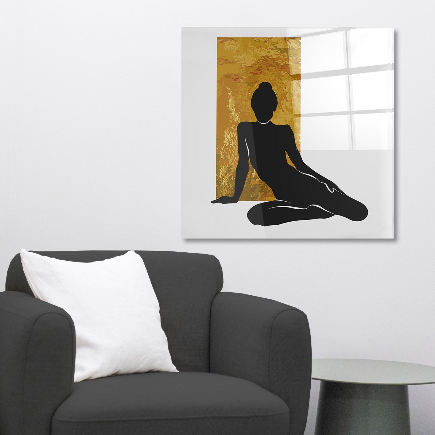 Quadro Decorativo em Vidro Temperado Multicolor 70x70cm - Arte Moderna para Parede