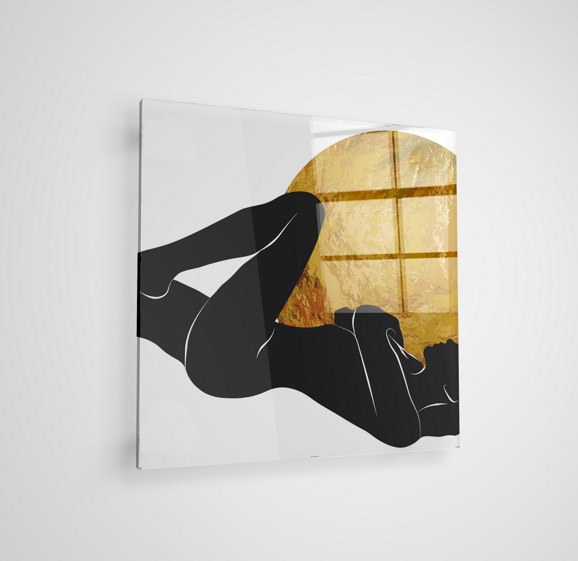 Arte em Vidro Temperado Multicolor 50x50cm - Pintura Decorativa de Alta Qualidade