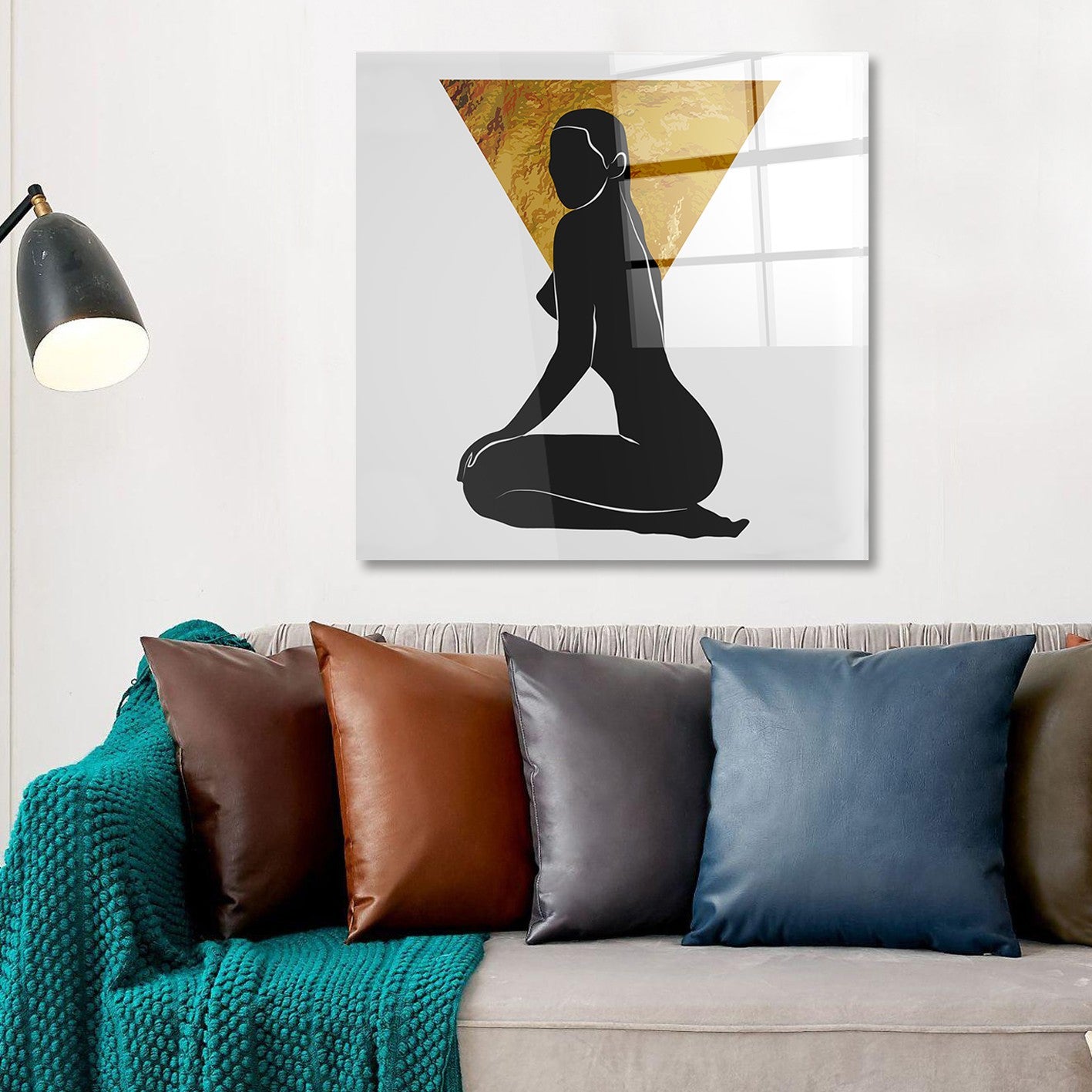 Arte em Vidro Temperado Multicolor 70x70cm - Pintura Decorativa de Alta Qualidade