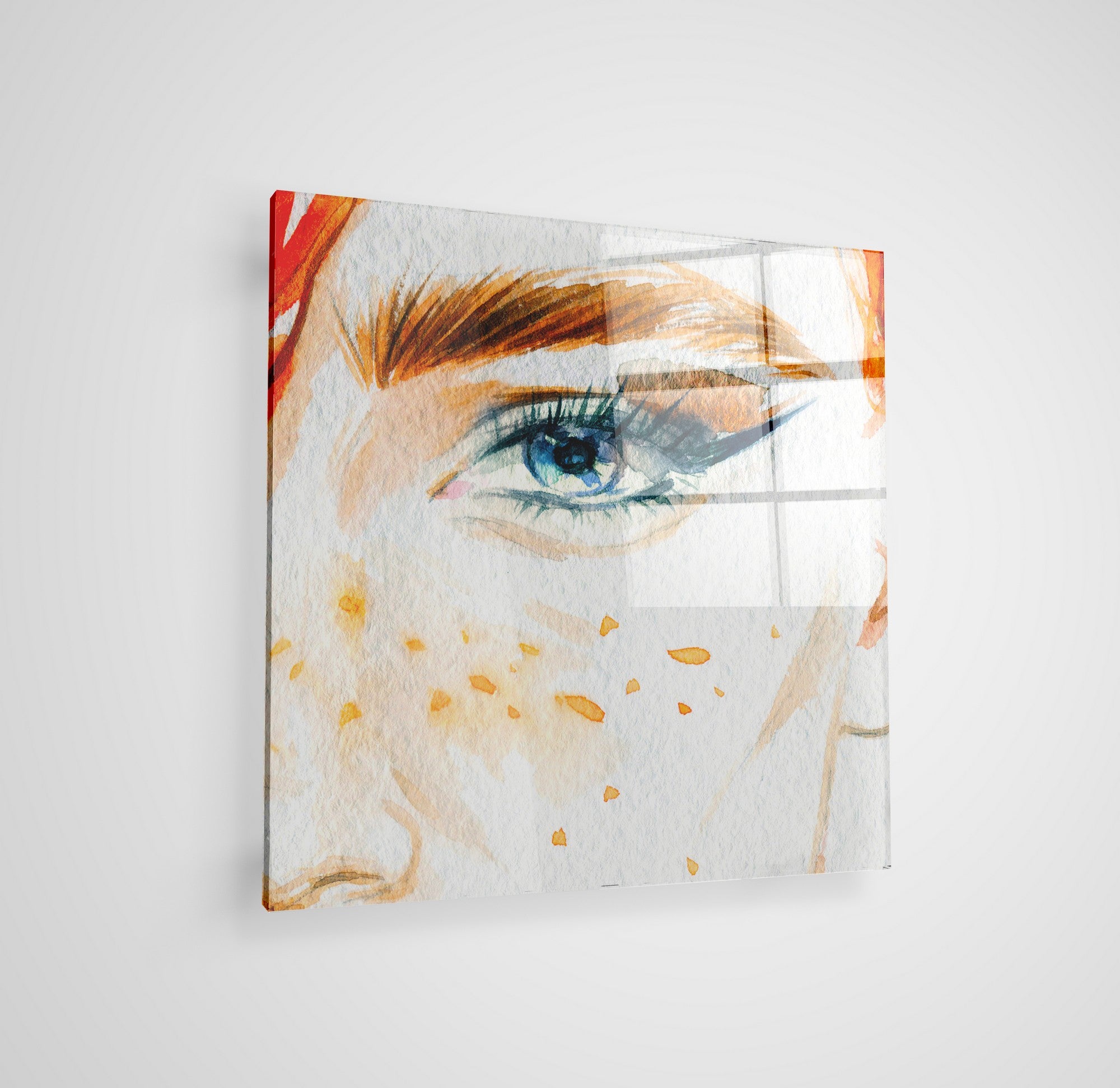 Arte em Vidro Temperado Multicolor 50x50cm - Pintura Decorativa Premium de 4mm