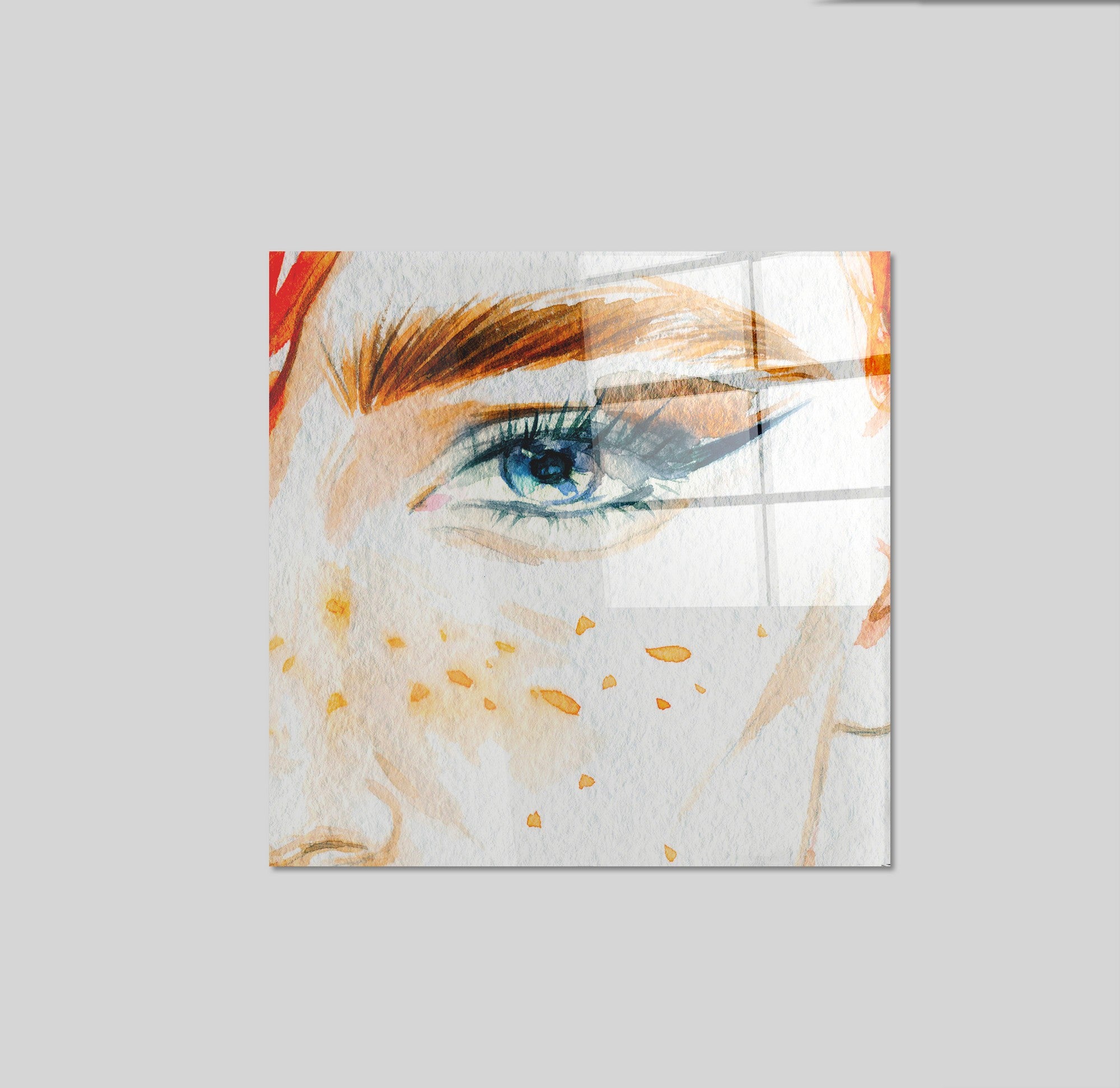 Arte em Vidro Temperado Multicolor 50x50cm - Pintura Decorativa Premium de 4mm