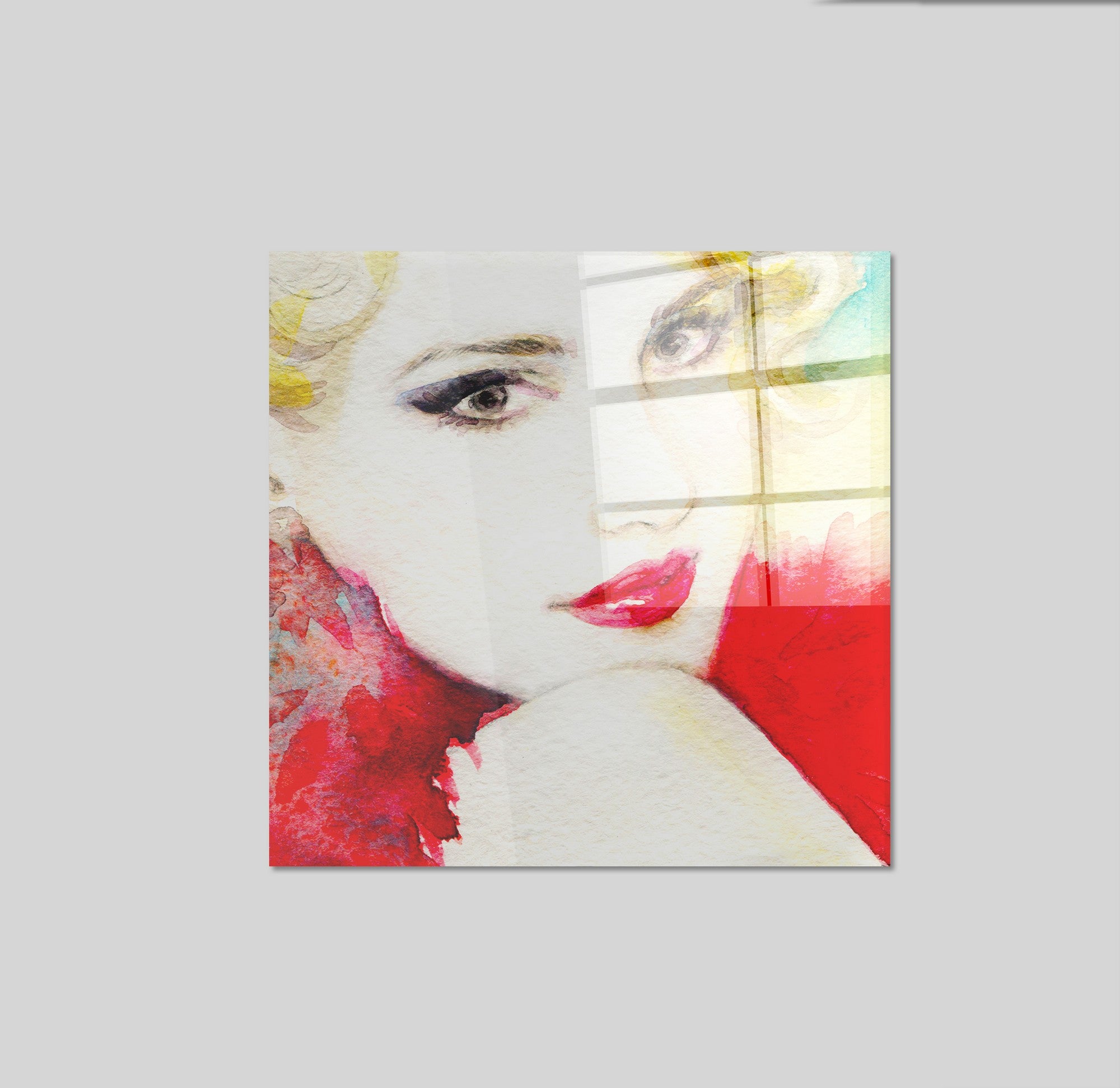 Arte em Vidro Temperado Multicolor 50x50cm - Pintura Decorativa Premium de 4mm