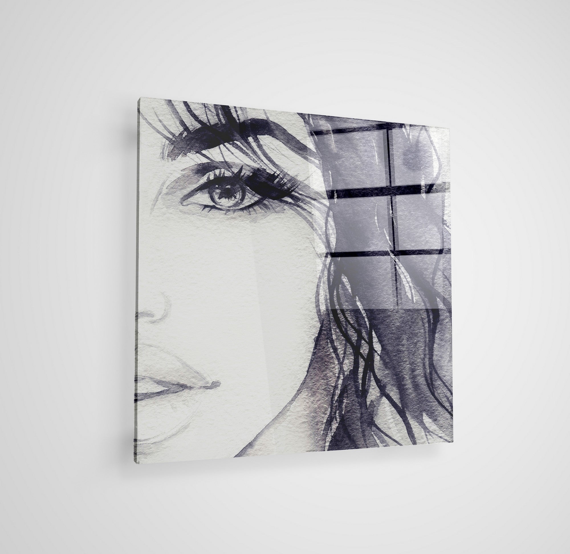 Arte em Vidro Temperado Multicolor 70x70cm - Pintura Decorativa de Alta Qualidade