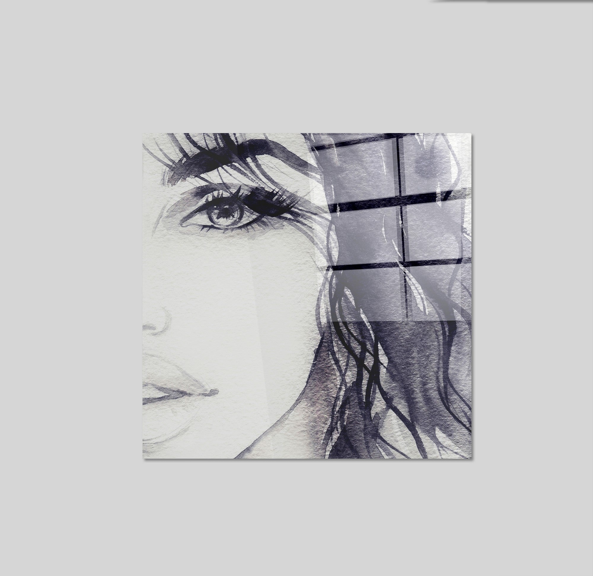 Arte em Vidro Temperado Multicolor 70x70cm - Pintura Decorativa de Alta Qualidade