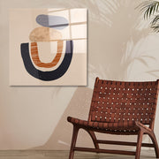 Arte em Vidro Temperado Multicolor 50x50cm - Pintura Decorativa de Parede Premium