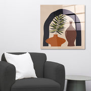 Arte em Vidro Temperado Multicolor 50x50cm - Pintura Decorativa de Parede Premium