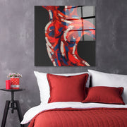 Arte em Vidro Temperado Multicolor 50x50cm - Pintura Decorativa Premium de 4mm