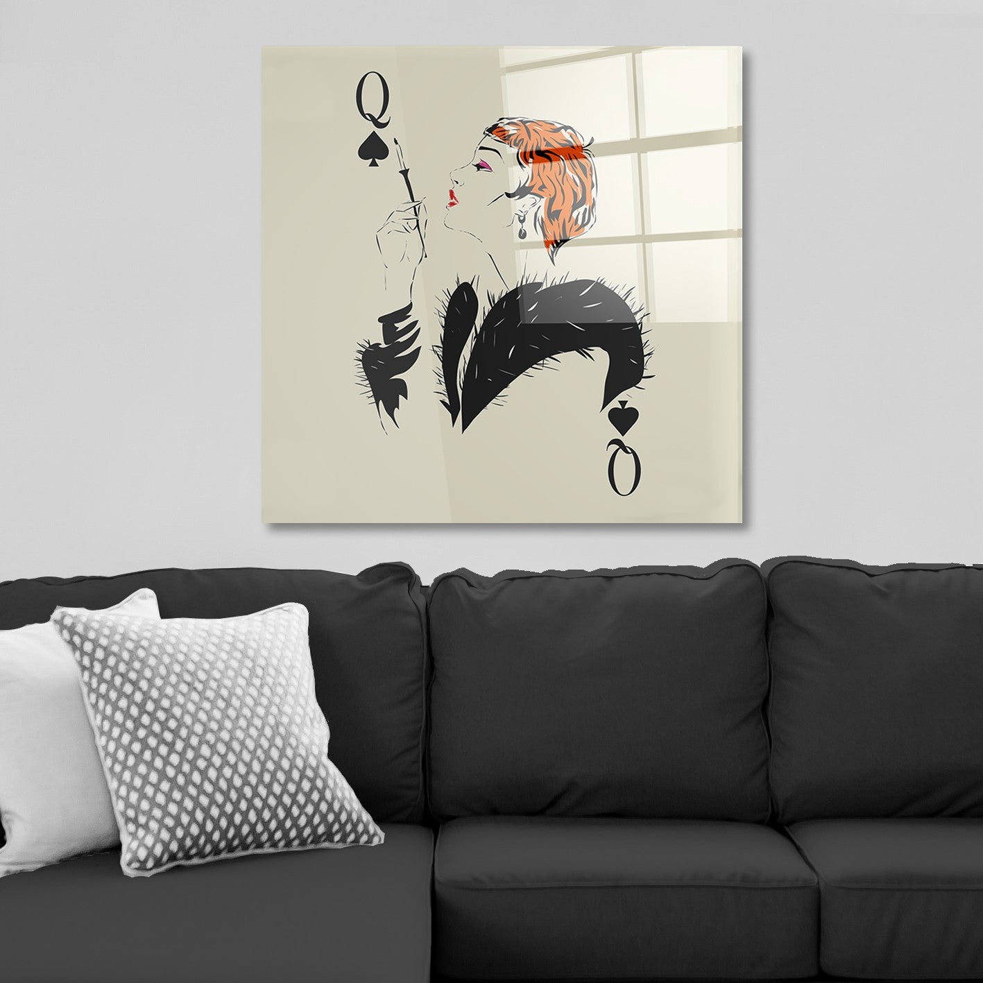 Arte em Vidro Temperado Multicolor 50x50cm - Pintura Decorativa de Parede Premium