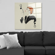 Arte em Vidro Temperado Multicolor 50x50cm - Pintura Decorativa de Parede Premium