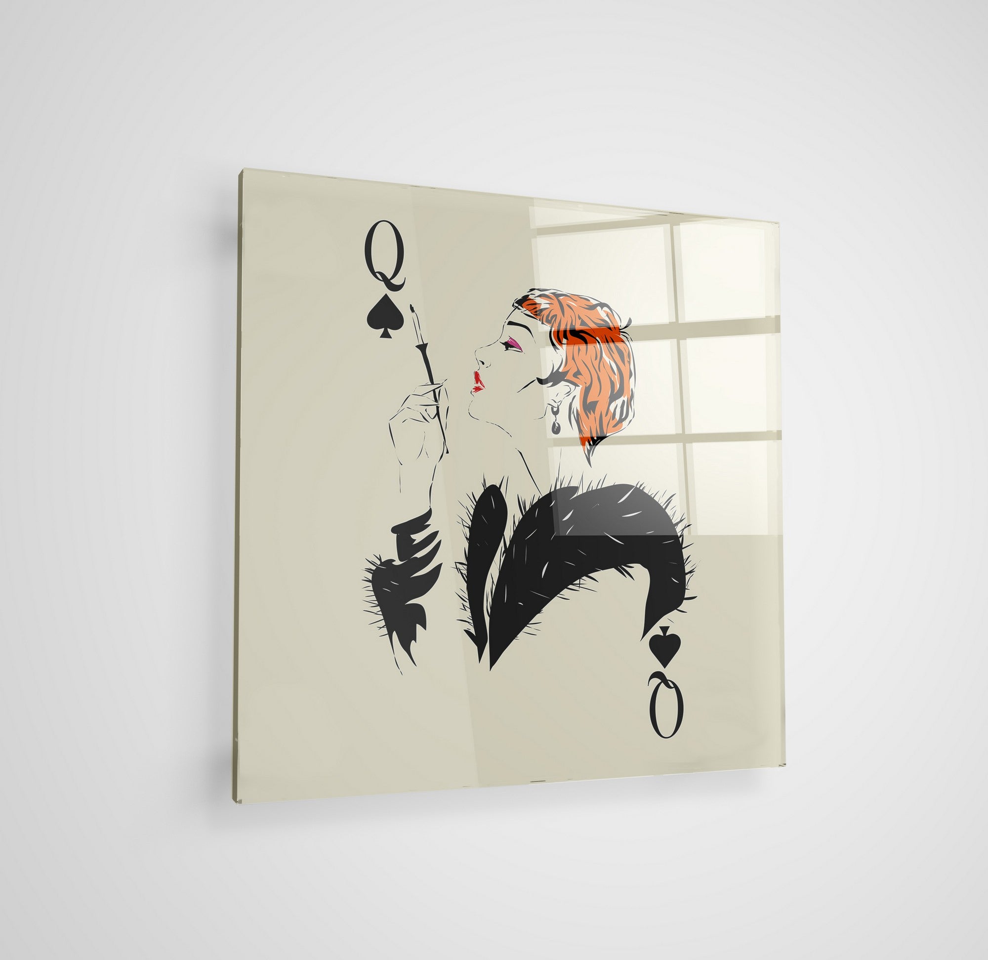 Arte em Vidro Temperado Multicolor 50x50cm - Pintura Decorativa de Parede Premium