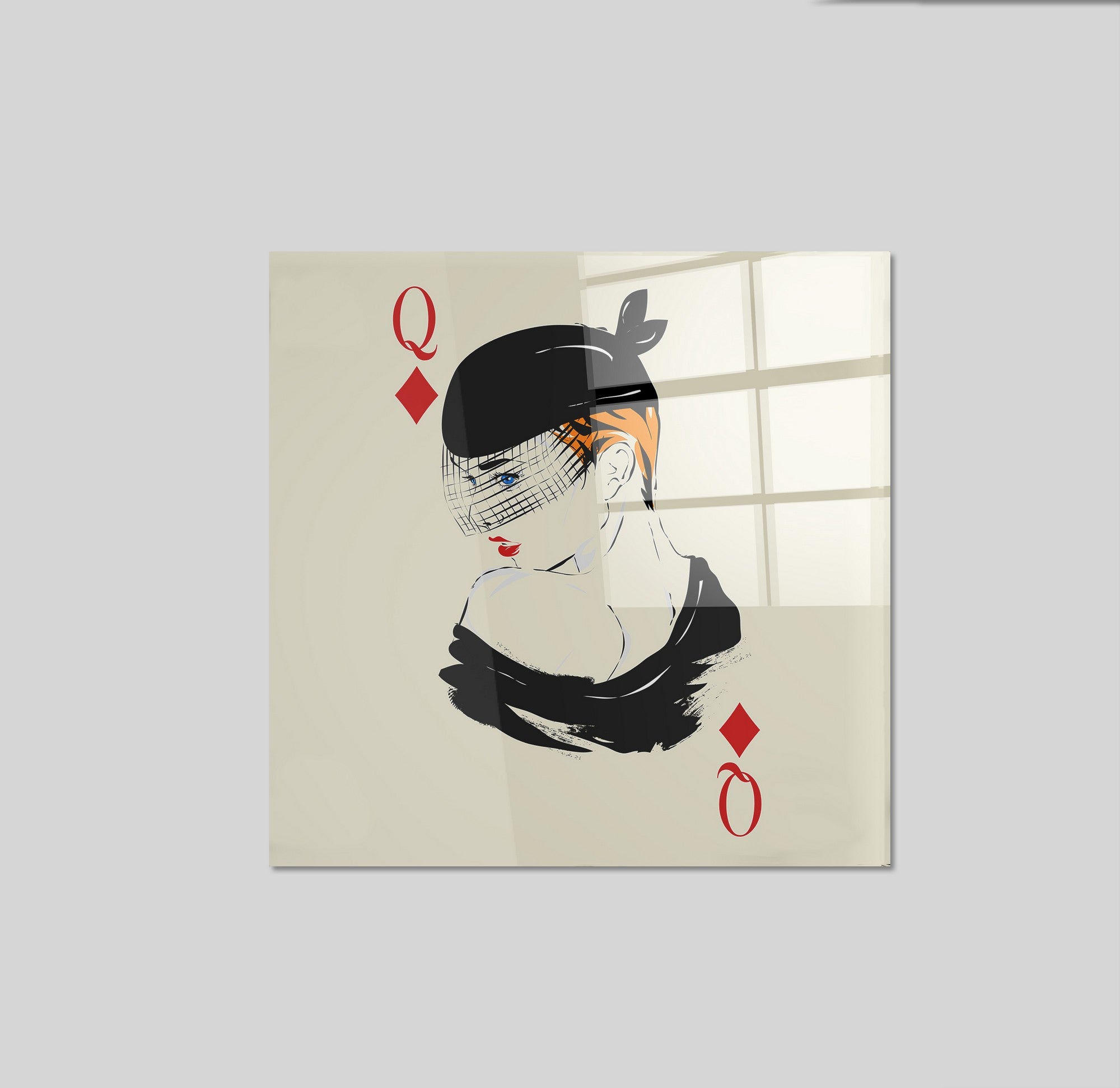 Arte em Vidro Temperado Multicolor 50x50cm - Pintura Decorativa de Parede Premium