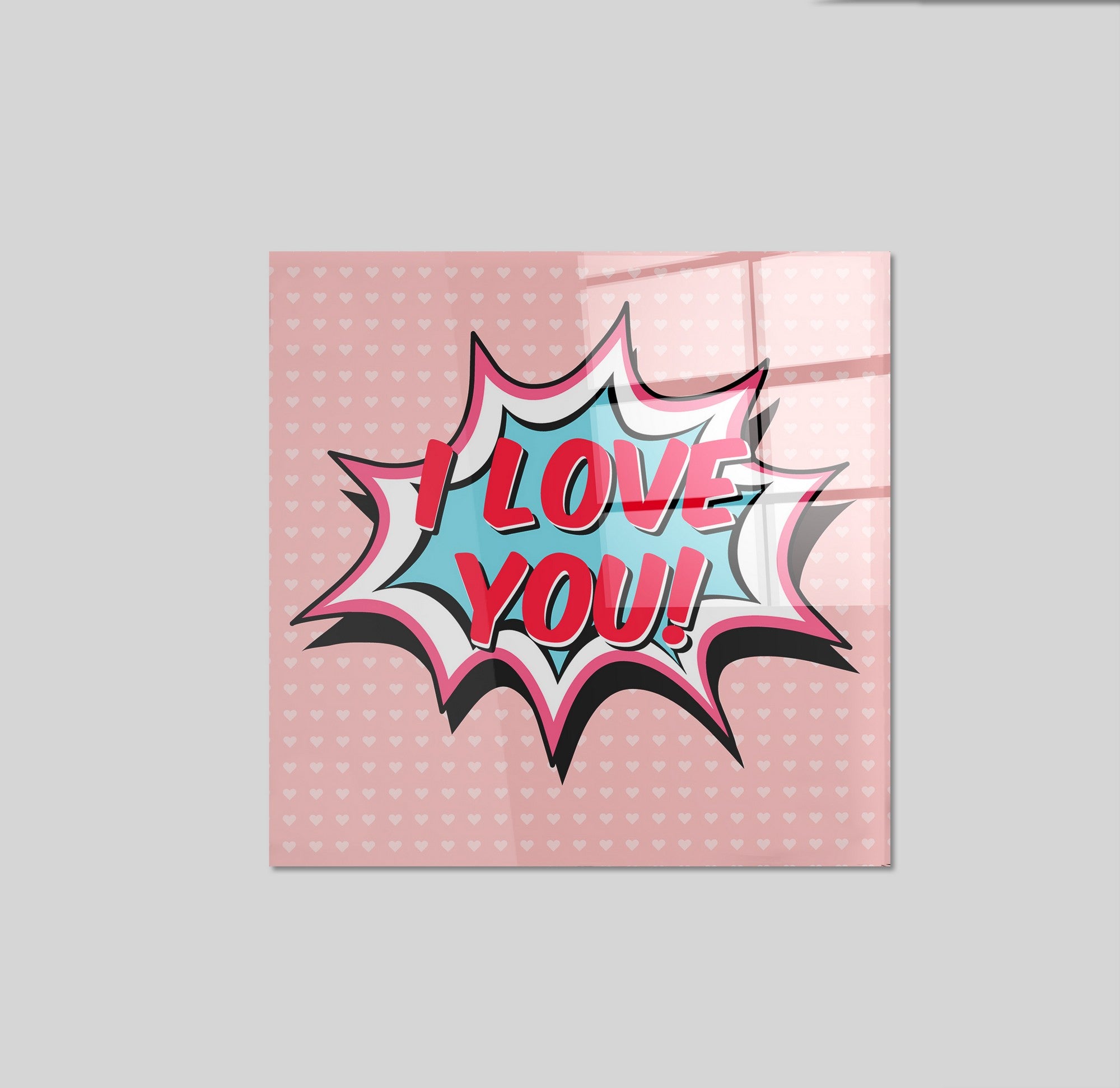 Arte em Vidro Temperado Multicolor 50x50cm - Pintura Decorativa de Parede Premium