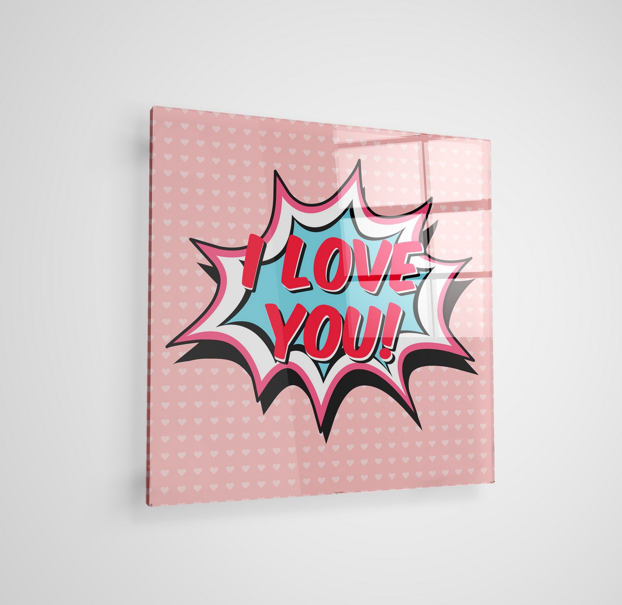 Quadro Decorativo em Vidro Temperado Multicolor 70x70cm - Arte Moderna para Parede