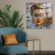 Arte em Vidro Temperado Multicolor 70x70cm - Pintura Decorativa de Alta Qualidade