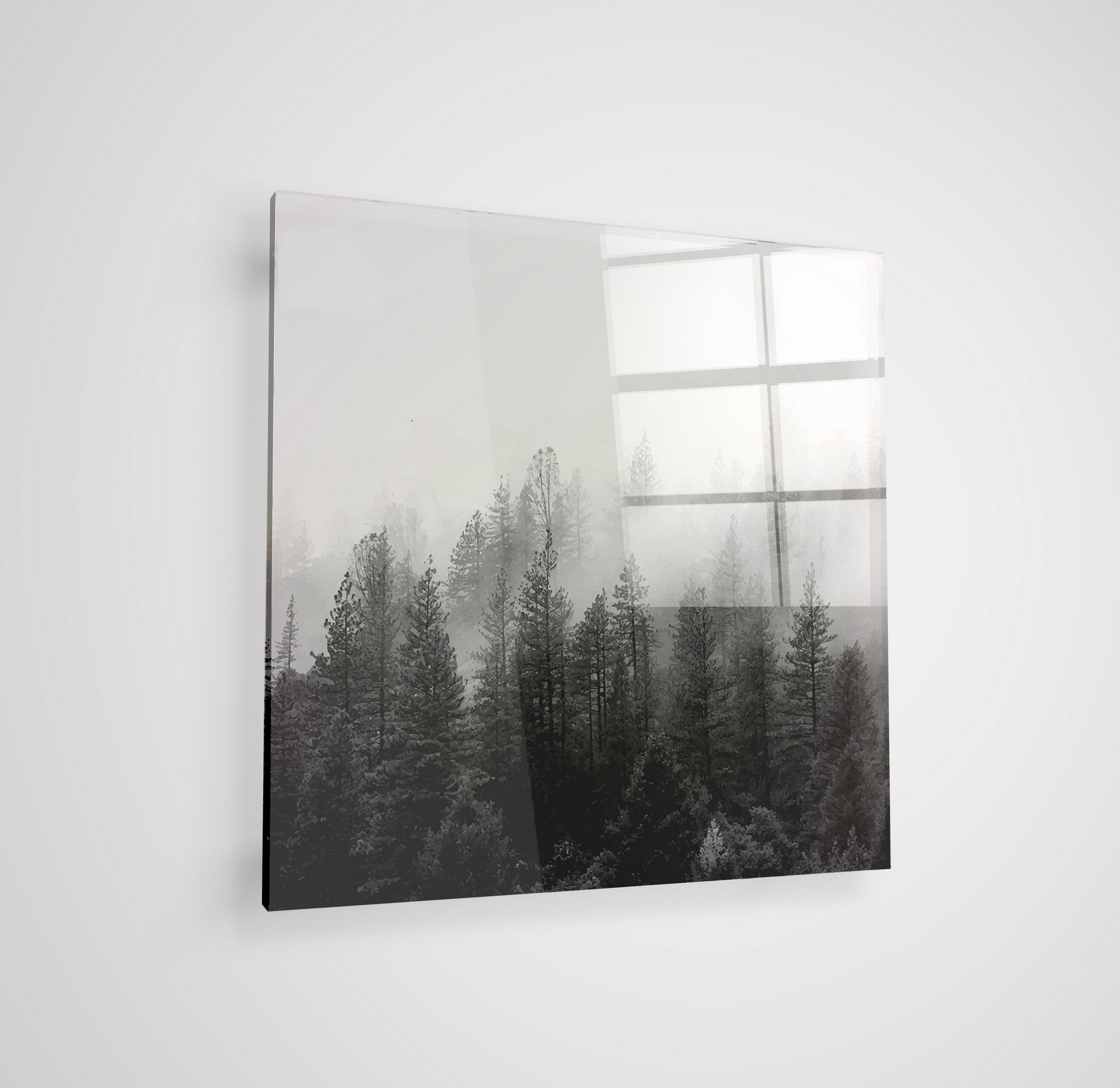 Arte em Vidro Temperado Multicolor 50x50cm - Pintura Decorativa de Qualidade Premium