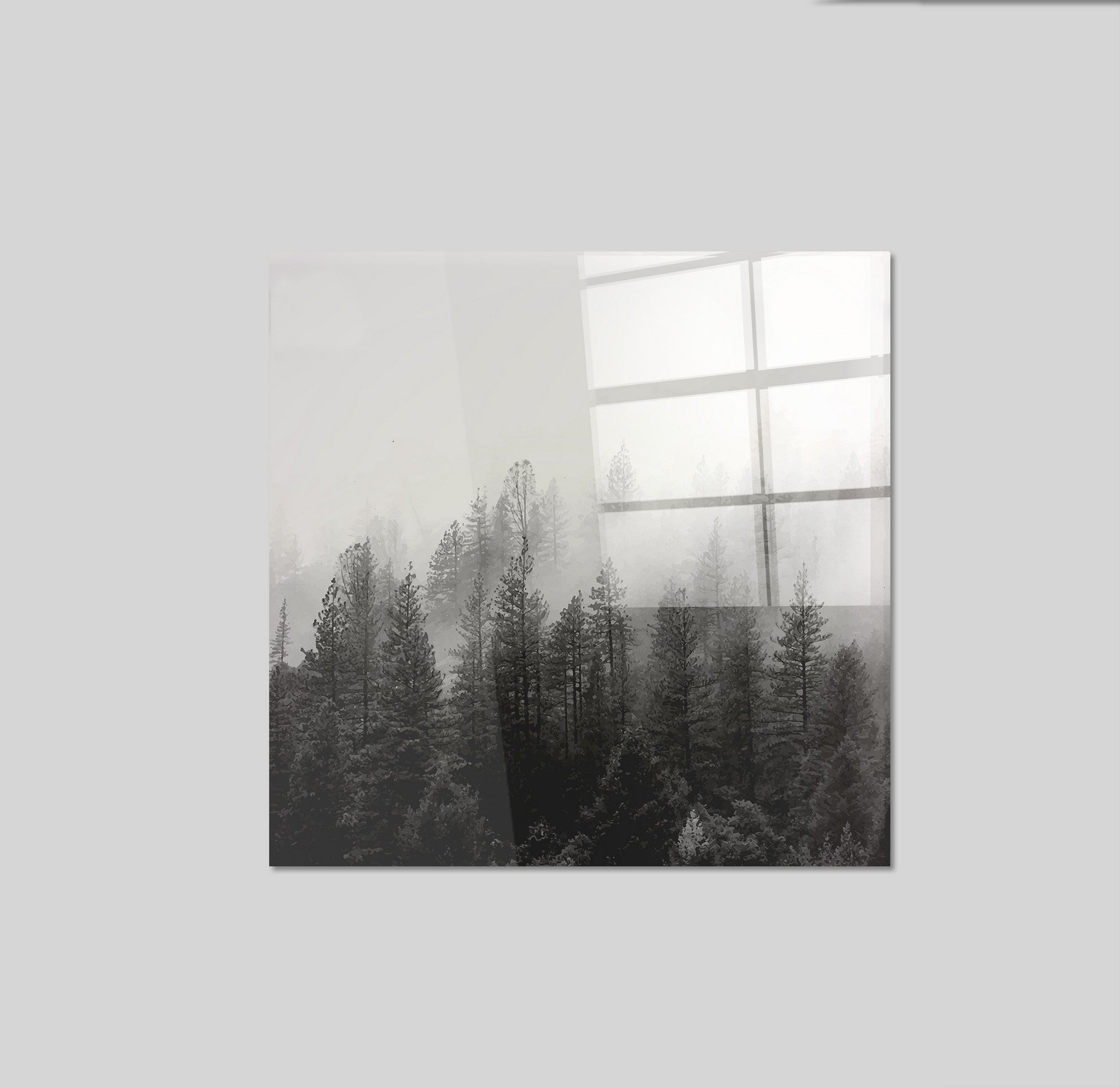 Arte em Vidro Temperado Multicolor 50x50cm - Pintura Decorativa de Qualidade Premium