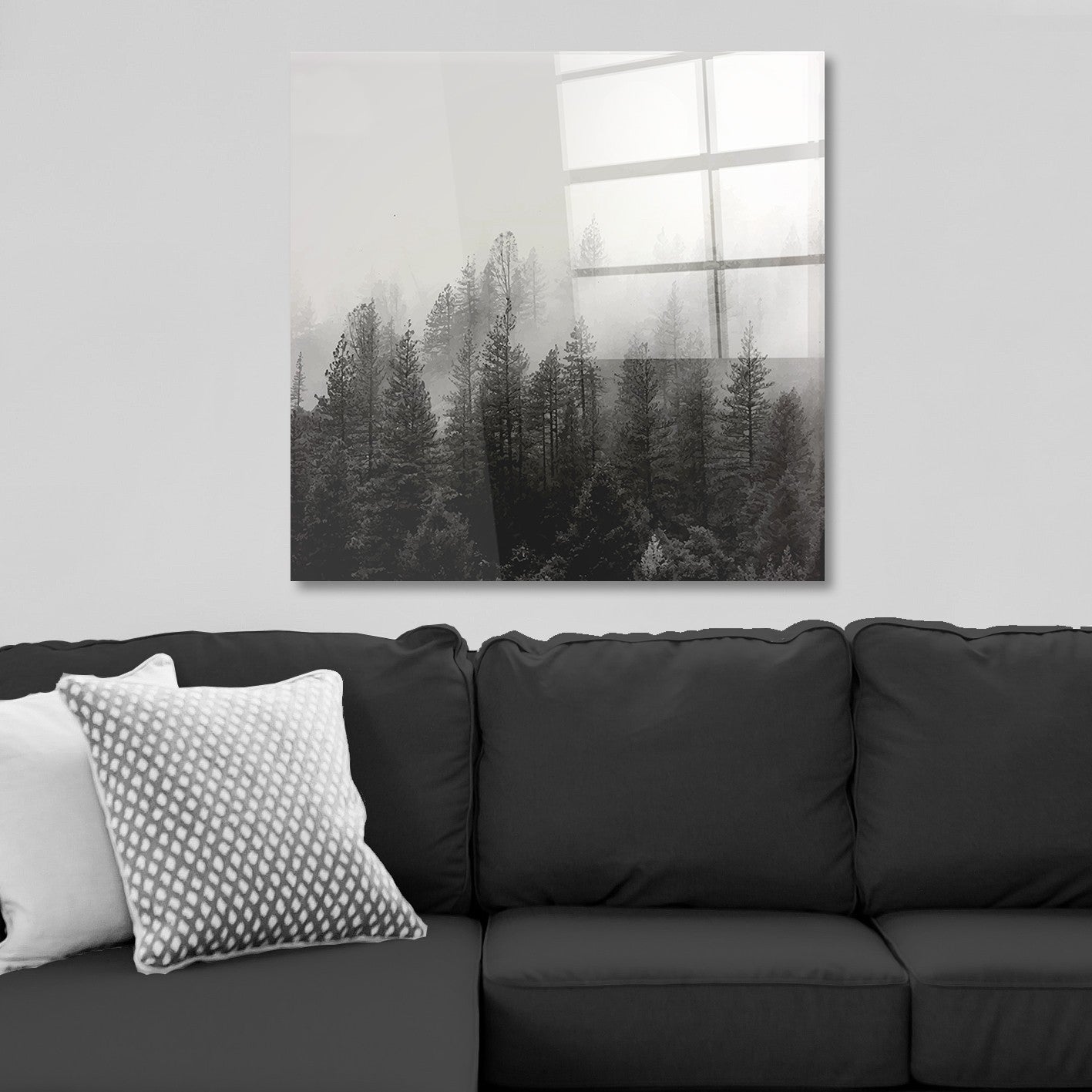 Quadro Decorativo em Vidro Temperado Multicolor 70x70cm - Arte Moderna para Parede