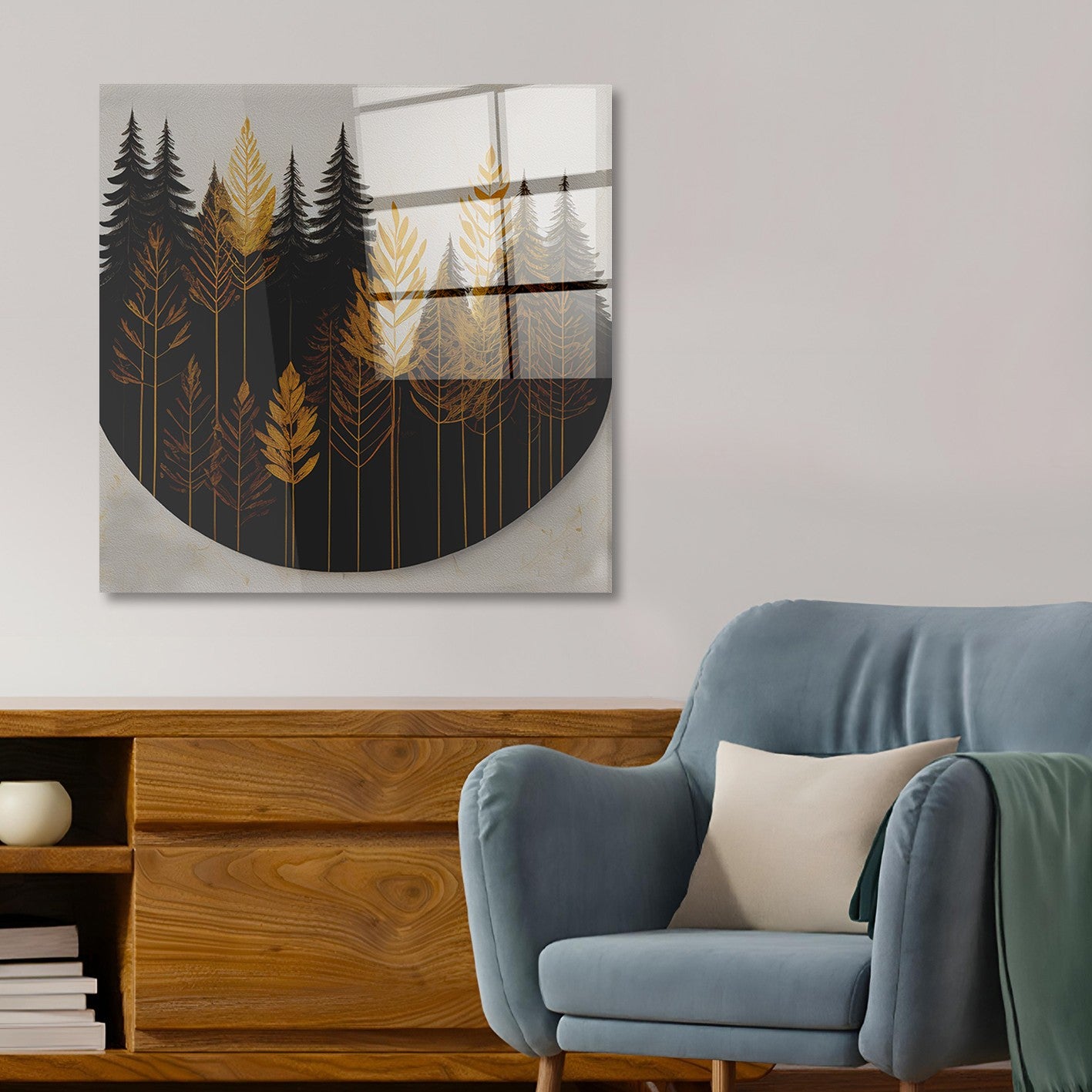 Arte em Vidro Temperado Multicolor 70x70cm - Pintura Decorativa de Alta Qualidade