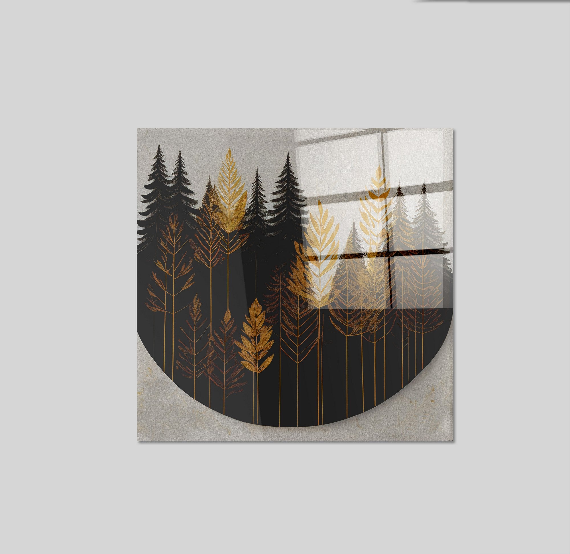 Arte em Vidro Temperado Multicolor 70x70cm - Pintura Decorativa de Alta Qualidade