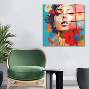 Arte em Vidro Temperado Multicolor 50x50cm - Pintura Decorativa de Alta Qualidade