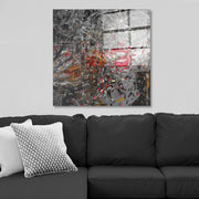 Arte em Vidro Temperado Multicolor 70x70cm - Pintura Decorativa de Alta Qualidade