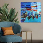 Arte em Vidro Temperado Multicolor 70x70cm - Pintura Decorativa de Alta Qualidade