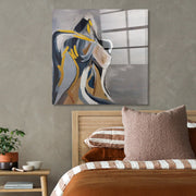 Arte em Vidro Temperado Multicolor 50x50cm - Pintura Decorativa de Parede Premium