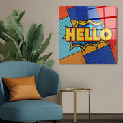 Arte em Vidro Temperado Multicolor 50x50cm - Pintura Decorativa de Alta Qualidade