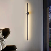 Candeeiro de Parede – 91 x 10 x 6 cm – Preto – Metal