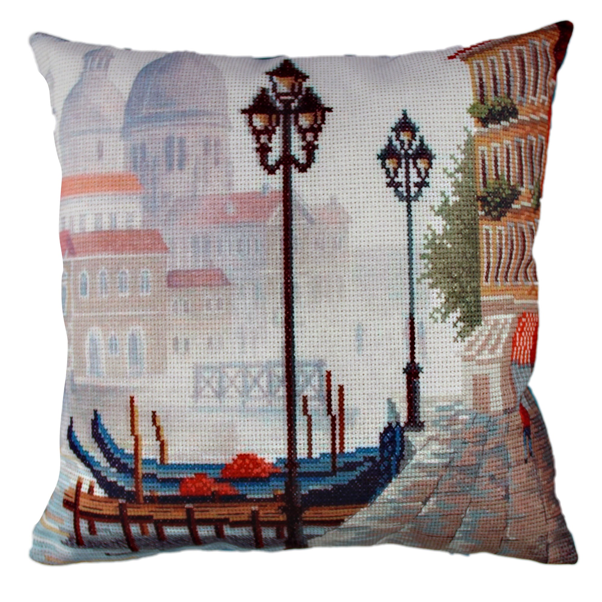 Almofada – 43 x 43 cm – Multicolorido – Algodão e Poliéster